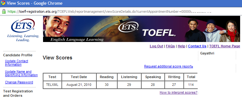 Toefl ibt speaking topics 2011