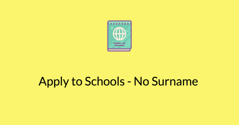 Apply to universities - No last bane passport