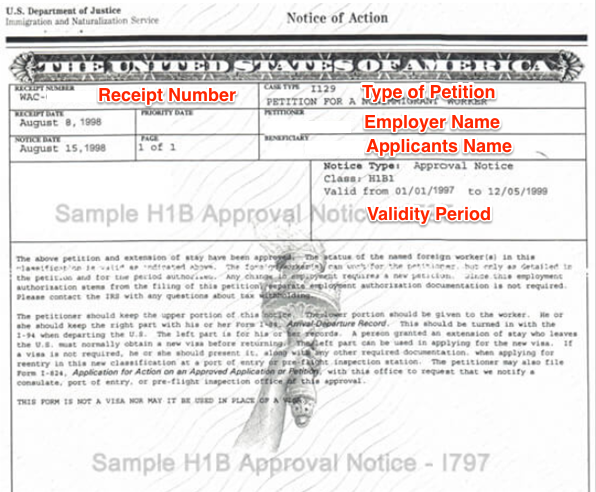 I797a Vs I797b Vs I797c And D E F Uscis Approval Notice