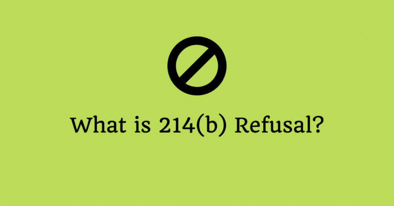 What is 214(b) F1 Visa Rejection Mean? Booklet from US Embassy.