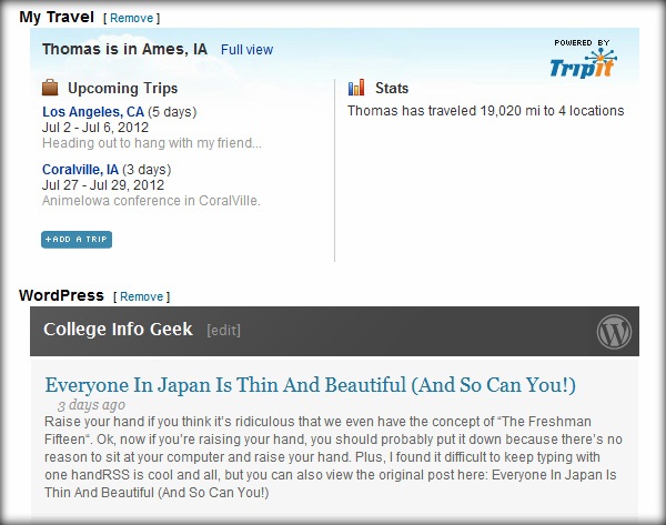 LinkedIn Extras Section