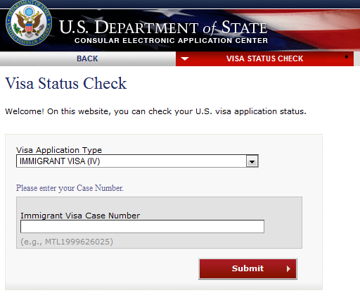 check us visa status online 