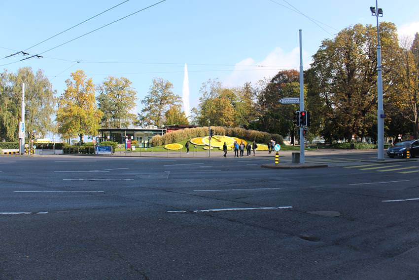 flower clock geneva