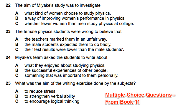 ielts listening section multiple choice questions type
