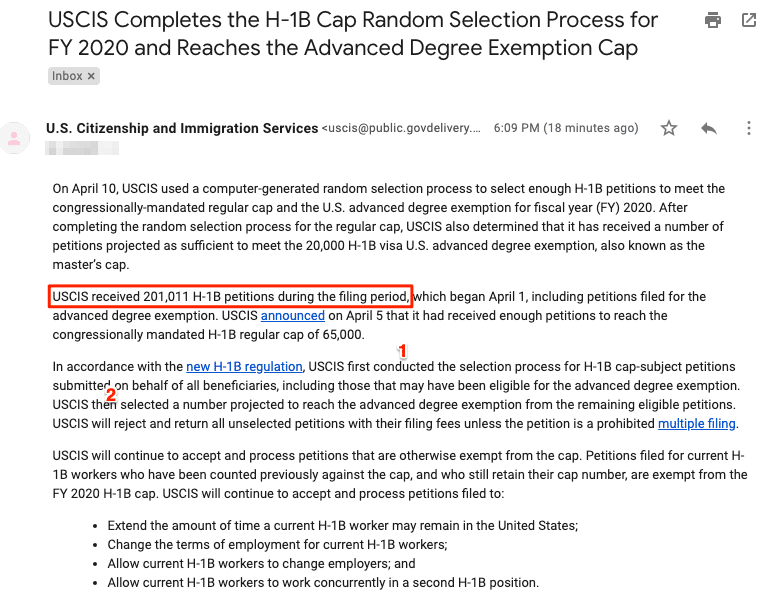 h1b visa 2020 cap count usics 201011 regular masters cap total