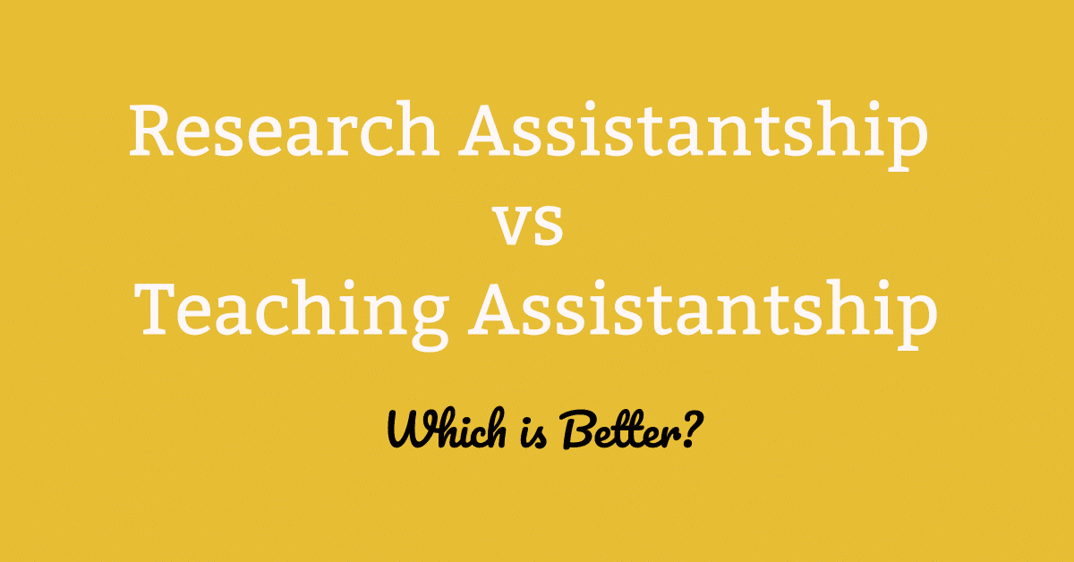 research assistant vs teaching assistant