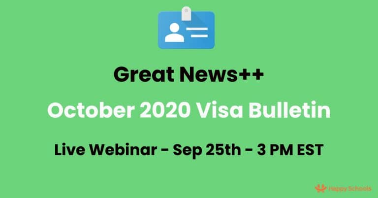 Visa Bulletin October 2020 – Analysis, Predictions – Good & Great News